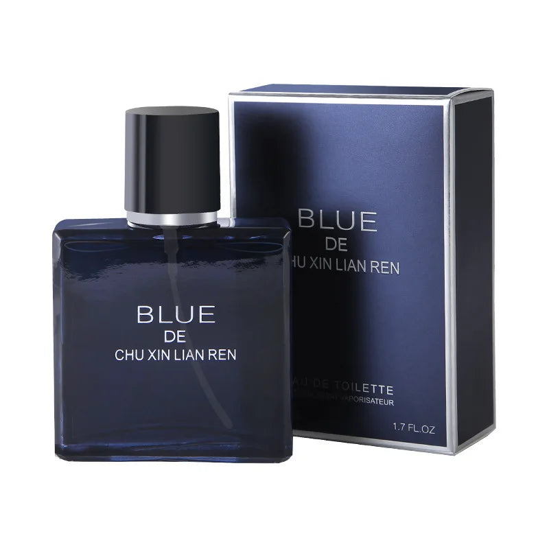 Blue Men's Perfume Woody Floral Lasting Fragrance Eau De Parfum Classic Homme Parfums Flirting Pheromone Cologne Gentlemen Spray