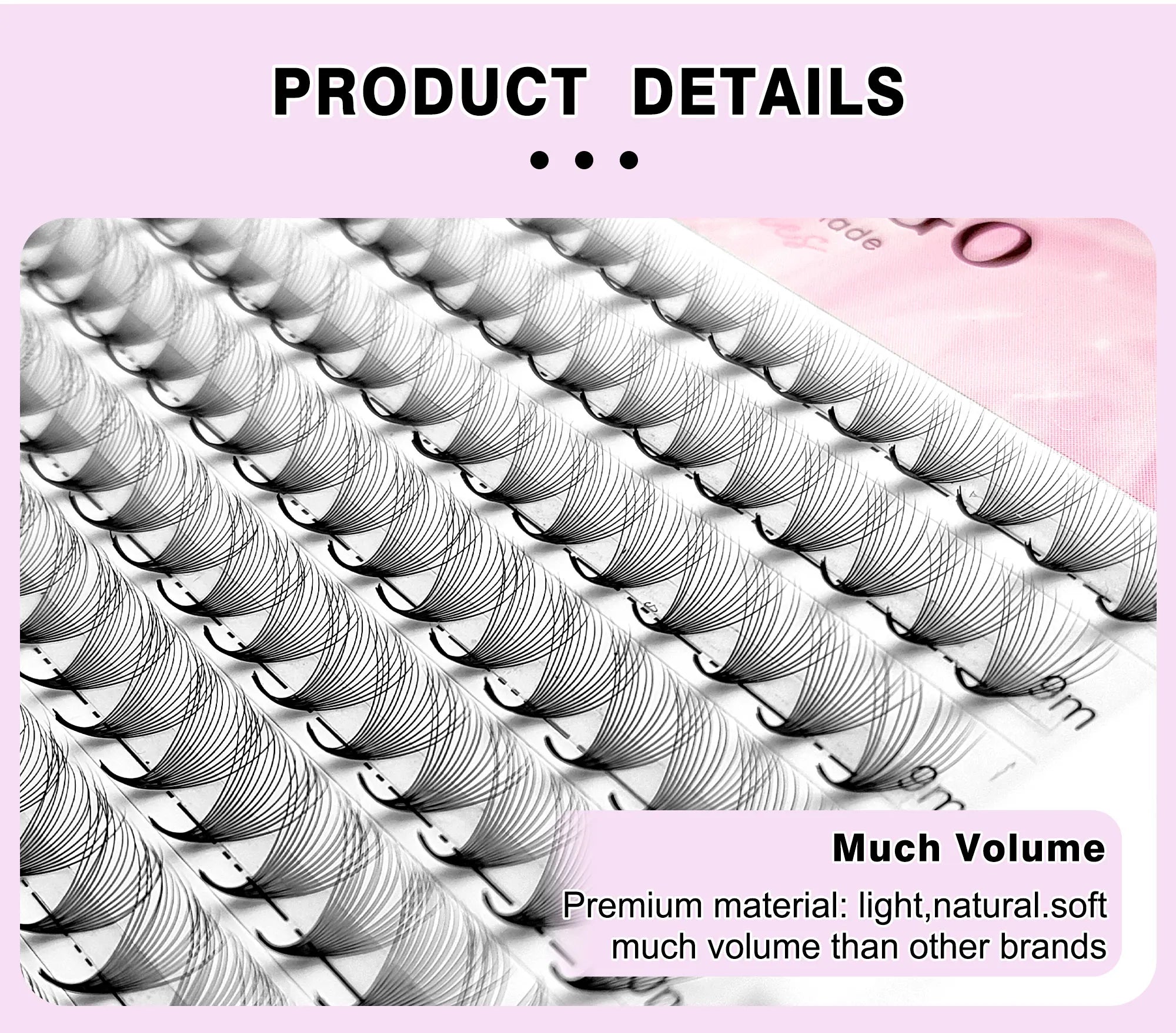 CoMango Wispy Pointy Base Premade Russian Volume Fans 3D 6D 10D 12D 14D 16D Lashes Extension 300 Fans False Mink Eyelashes