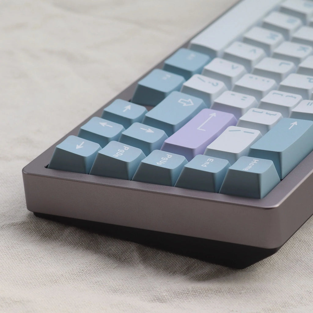 GMK Clone 253 Keys Big Set Double Shot Keycaps Cherry Profile Yuru Wavez Artic For Mechanical Gaming Keyboard MX Blue Switch