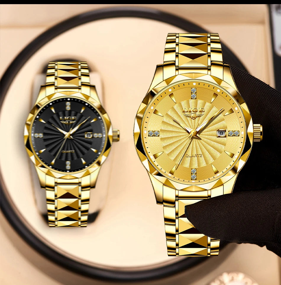 LIGE Watch Men Fashion Military Sports Waterproof Quartz Mens Watches Top Brand Luxury Calendar Chronograph Relogios Masculino