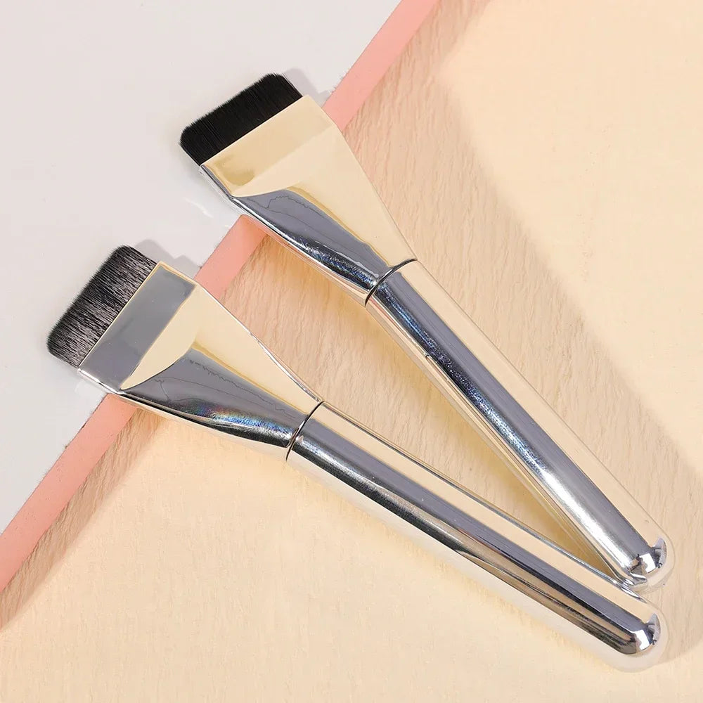 Ultra Thin Foundation Makeup Brushes 20PCS Soft Lightweight and Flat Face Contouring Shadow Brush Blending Mask Cosmetic Tools