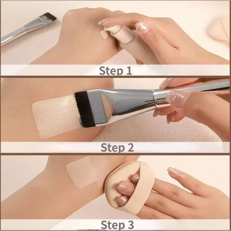 Ultra Thin Foundation Brush Lightweight and Thin Face Contour Brush Flat Contour Brush Blending Foundation Cream Makeup Brushes
