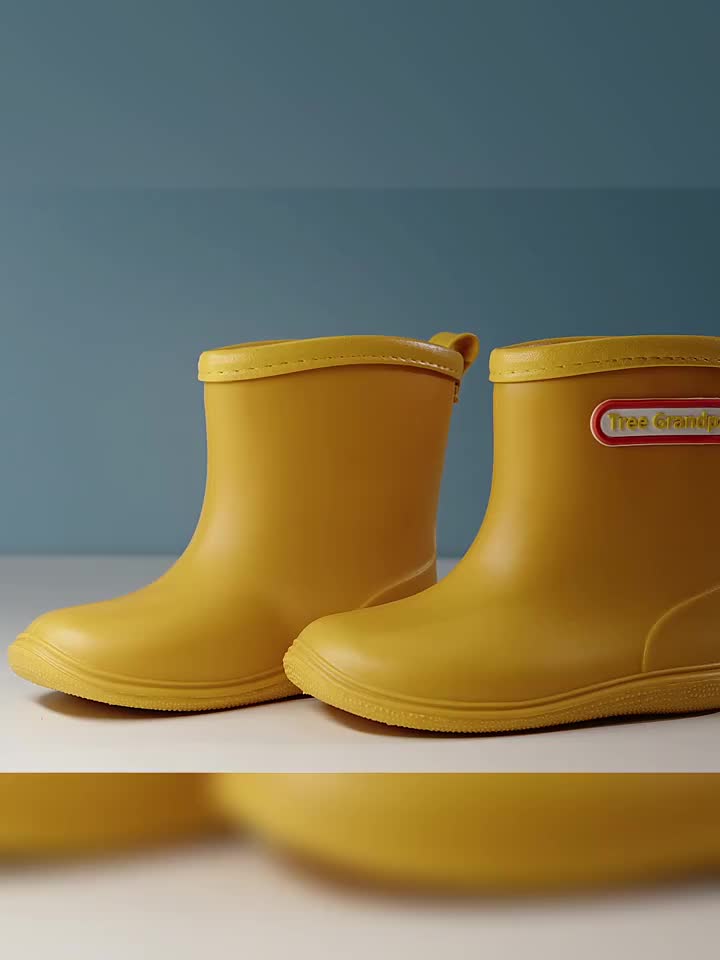 Toddler Baby Boys Rain Boots, Non-slip Soft Bottom Lightweight Shoes For Rainy Day