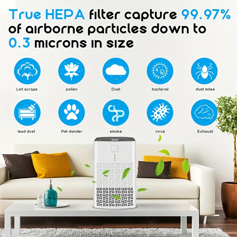 HEPA Air Purifier Fo Home Bedroom Office And Desk, High Efficiency