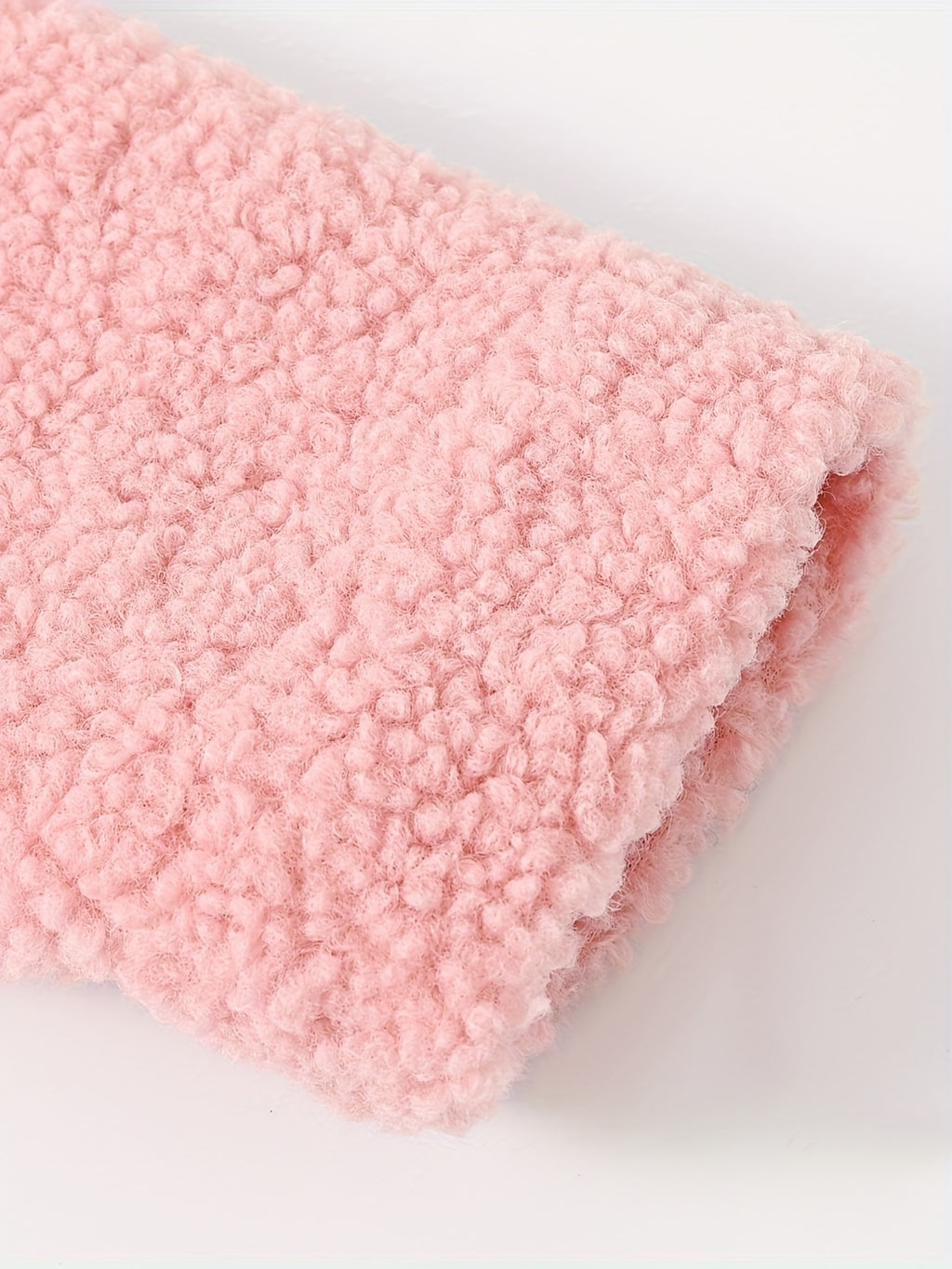 JOMAKE Girls' Winter Coat - Pastel Pink & Ombre Jacket with Button Front Closure, Soft Fleece-Lined Lapel Collar, Non-Stretchy Fabric for Everyday & Formal Events, Long Sleeve Casual Outerwear for School, Travel - Cute Korean