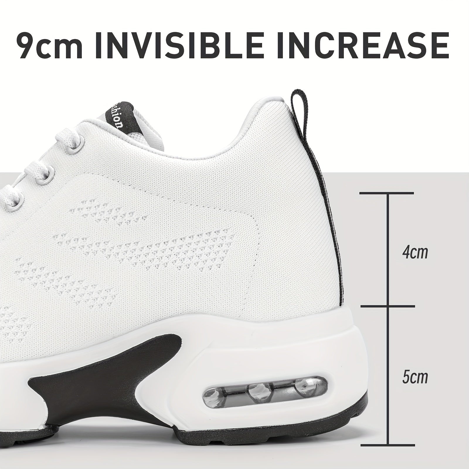 KOWAYI Women's Lightweight Breathable Mesh Low-Top Sneakers - Summer Casual Shoes with Cushioned Comfort, Black & White Accents for Walking, Errands & Casual Attire, Sporty Lifestyle Shoes | Modern Sneakers | Breathable Mesh