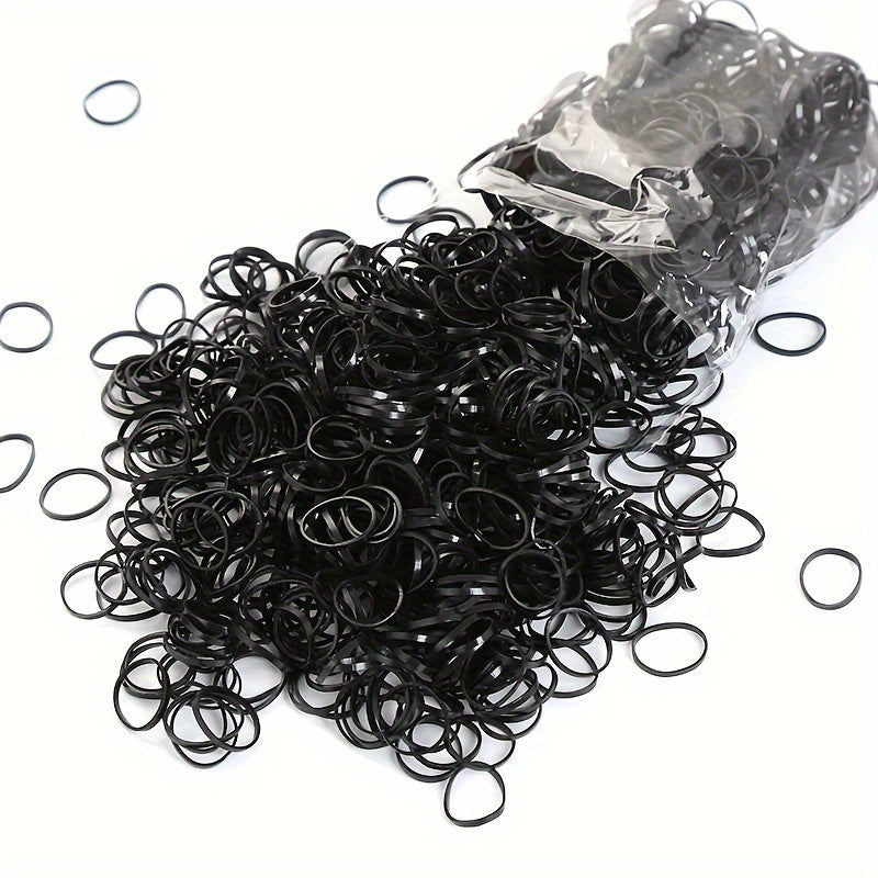 100 Pcs Small Rubber Bands Set Simple High Elastic Hair Rings Cute Mini Hair Scrunchies