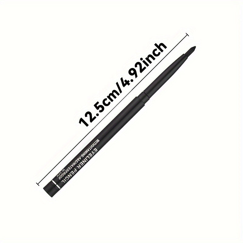 Long-Lasting Vibrant Waterproof Eyeliner Pencil - High Pigment, Gentle on Eyes, Smudge-Proof, Easy to Apply, Cruelty-Free Makeup Tool for Women
