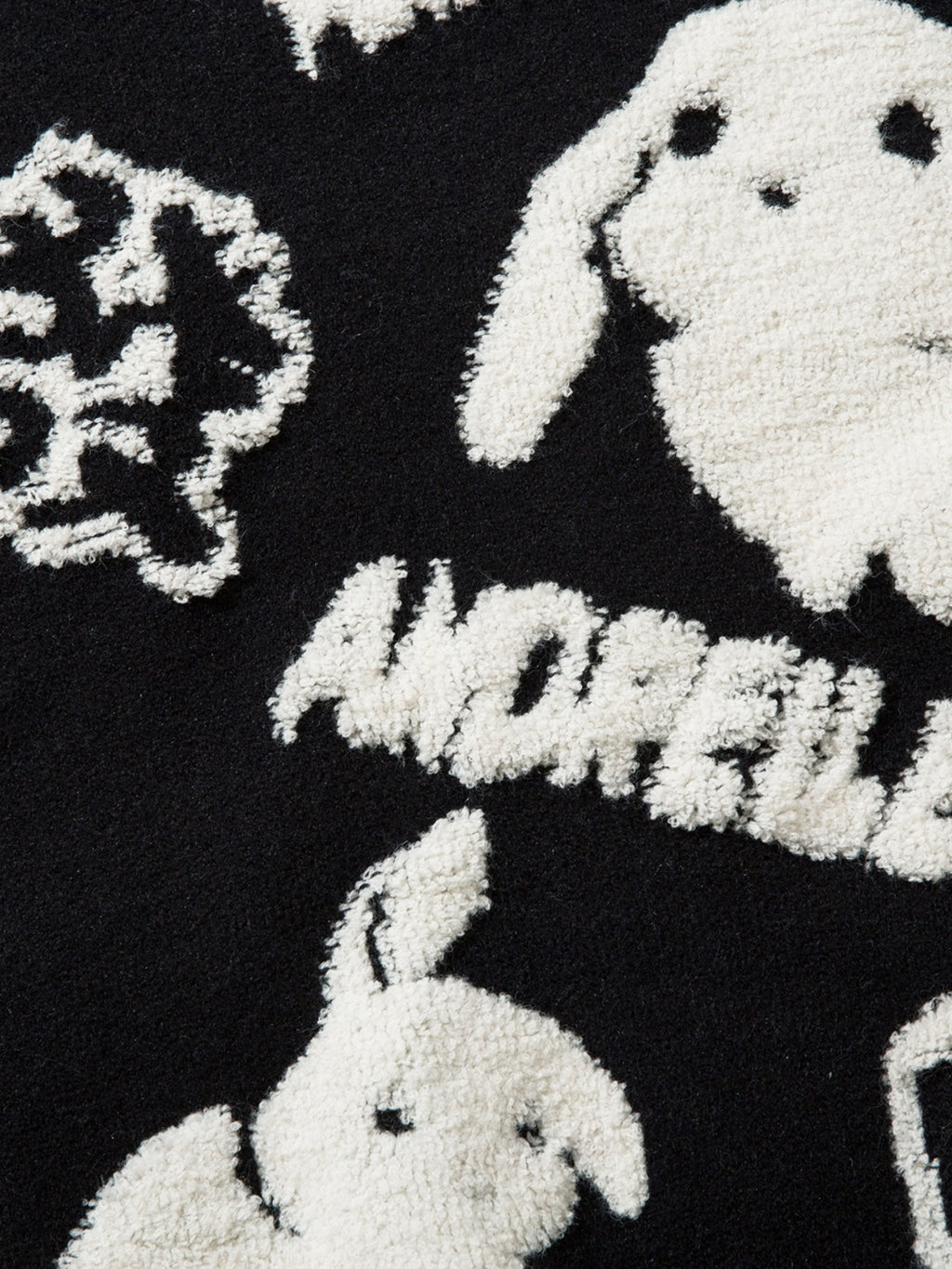 YWFG Cute Knitted Cute Rabbit & Wealth Chenille Embroidery Sweater, Men's Casual Warm Crew Neck Pullover Sweater For Men Fall Winter