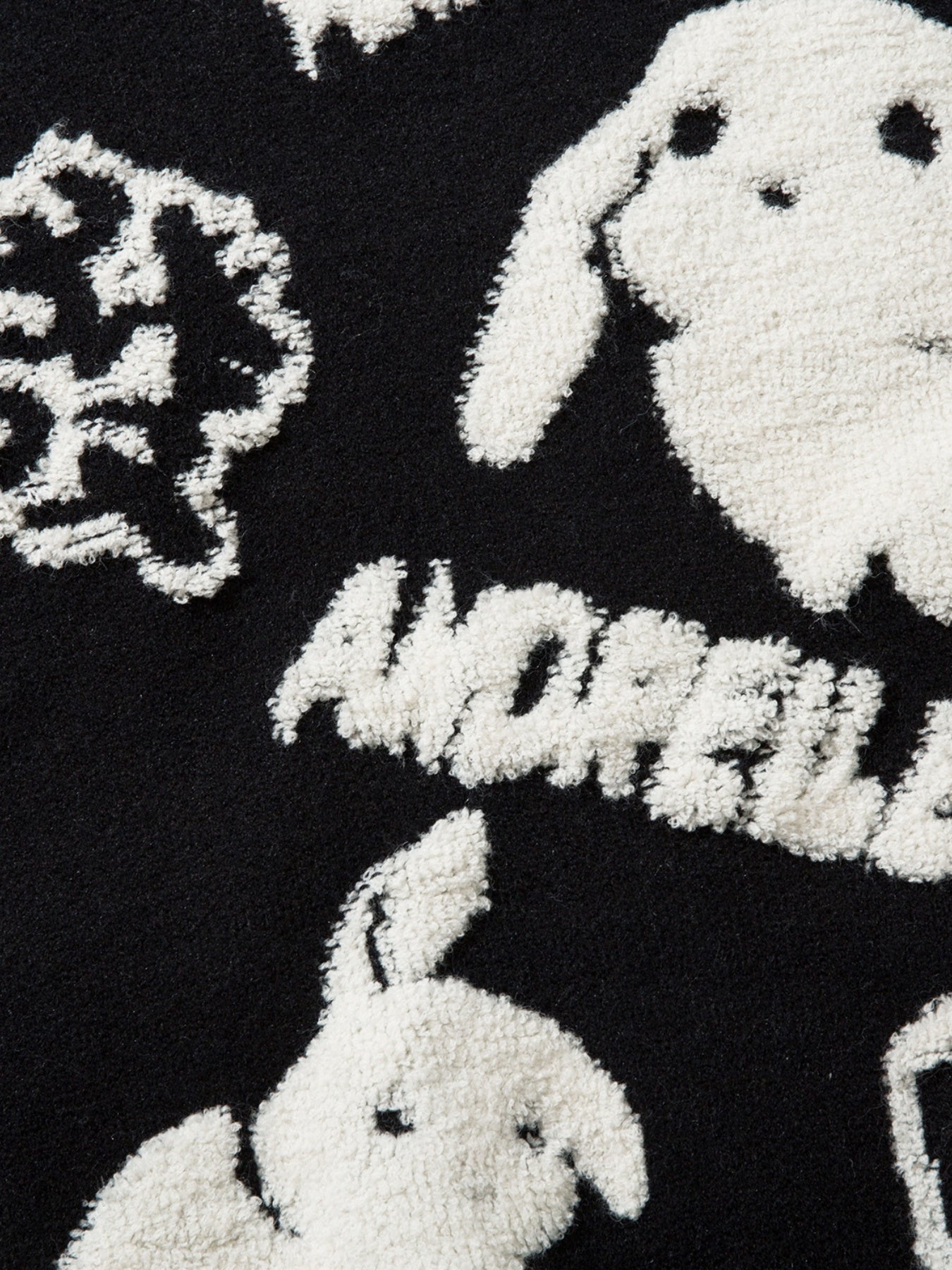 YWFG Cute Knitted Cute Rabbit & Wealth Chenille Embroidery Sweater, Men's Casual Warm Crew Neck Pullover Sweater For Men Fall Winter