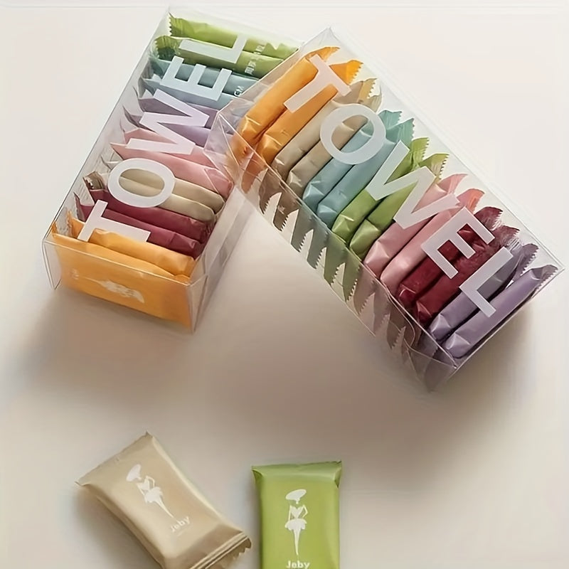 7/14pcs Portable Compressed Disposable Towels, Thickened Compressed Disposable Facial Tissues, Perfect For Travel And Home Use