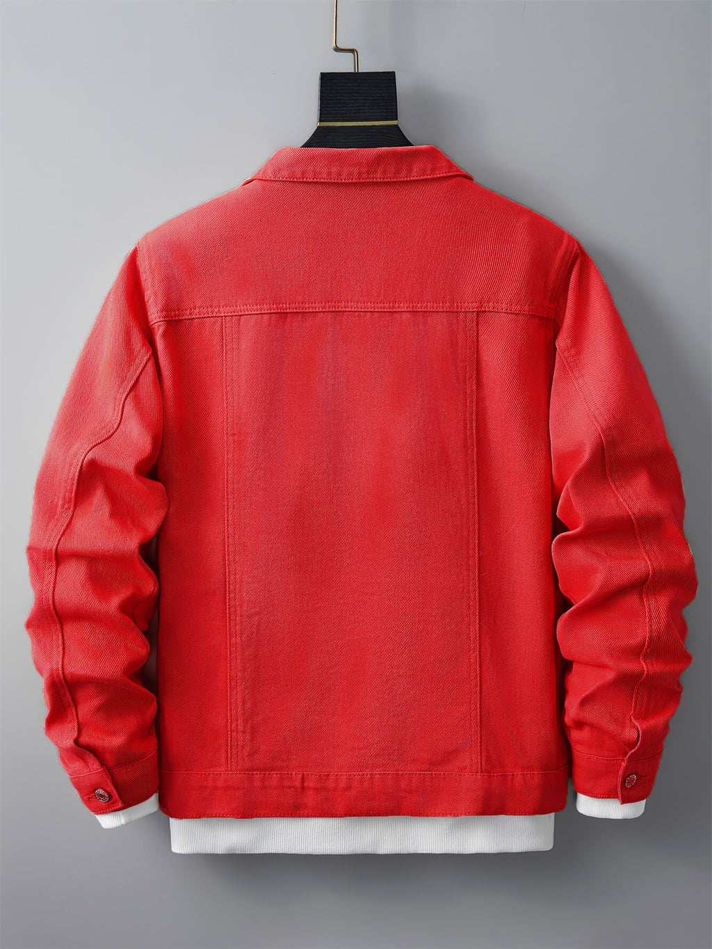 Men's Ripped Lapel Pocket Casual Denim Jacket