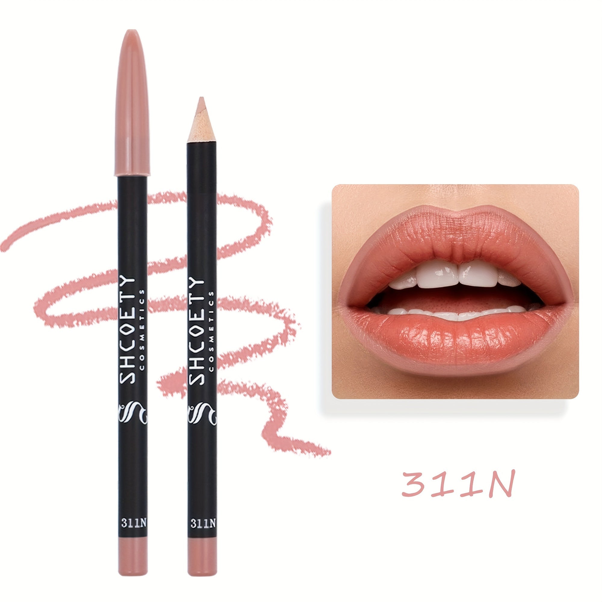 12-color Waterproof Matte Lip Liner, Long-lasting, Non-fading, Non-stick Cup, Not Easy To Take Off Makeup, Valentine's Day Gifts
