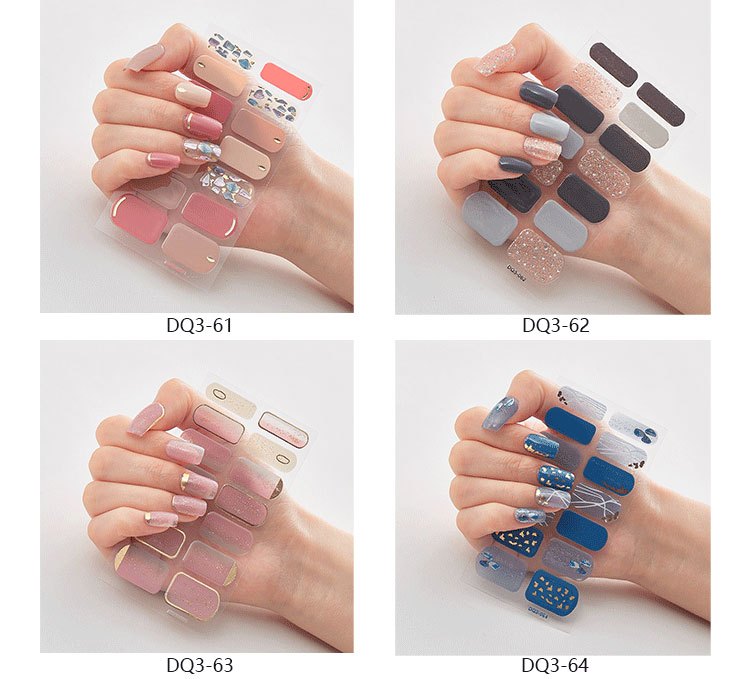 Full Nail Stickers, Elegant Full Wrap Nail Stickers, Self-adhesive Nail Decals For Women