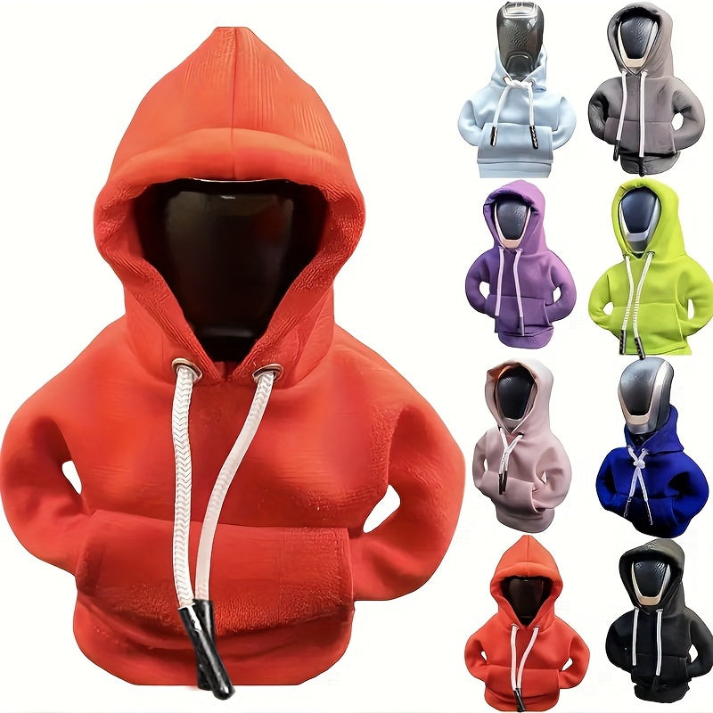 Mini Car Gear Shift Cover Hoodie Car Gear Shift Cover, Interior Accessories Shift Knobs Fashionable Shirt Trim