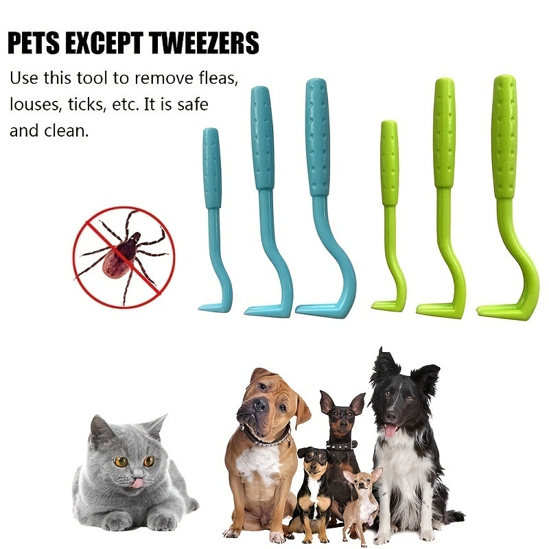 Pain-Free Tick Removal Tool For Dogs And Cats - Plastic Tick Puller And Grabber For Entire Head And Body