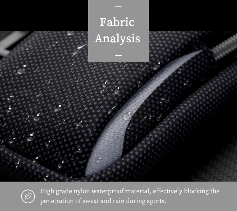 Ultra Slim Case Multi-Functional Universal Double Layer Zipper Sport Arm Case Phone Bag For Most Mobile Phones/earphones/small Charging Treasures/cosmetics/keys