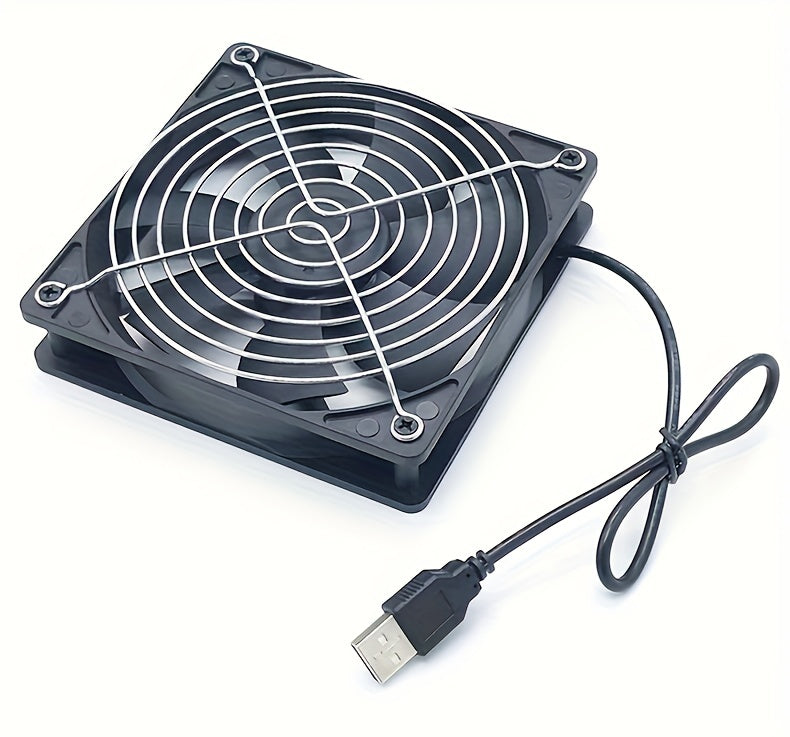 USB Case Fan Router Top Box Cooling Fan 12cm Mute 8CM Cooling Fan 5V Computer Fan