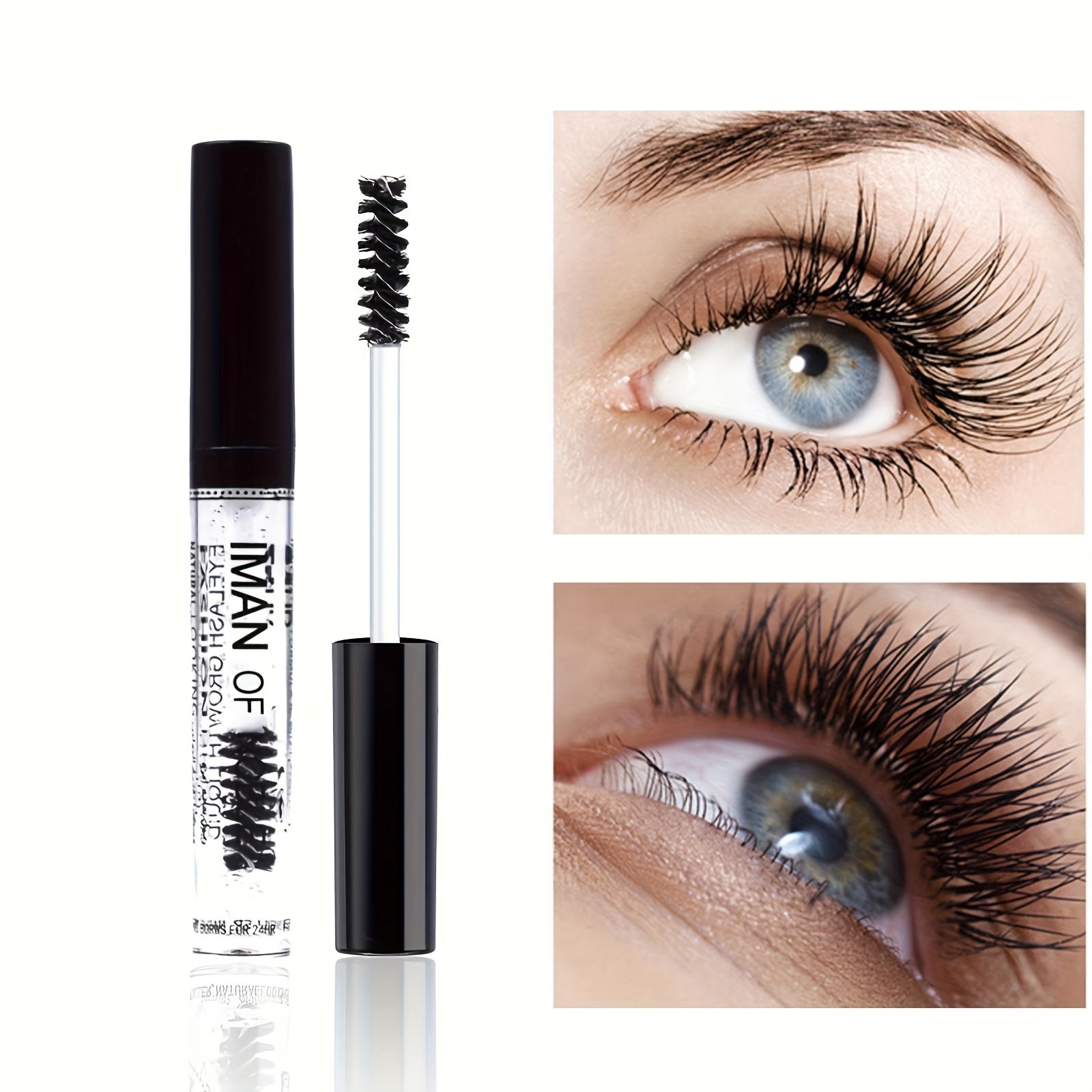 1 Pcs Intensive Eyebrow and Eyelash Enhancer Serum - Nourishing, Lengthening, and Thickening Formula - Colorless, Transparent, and Gentle Makeup Base for Sensitive Eyes