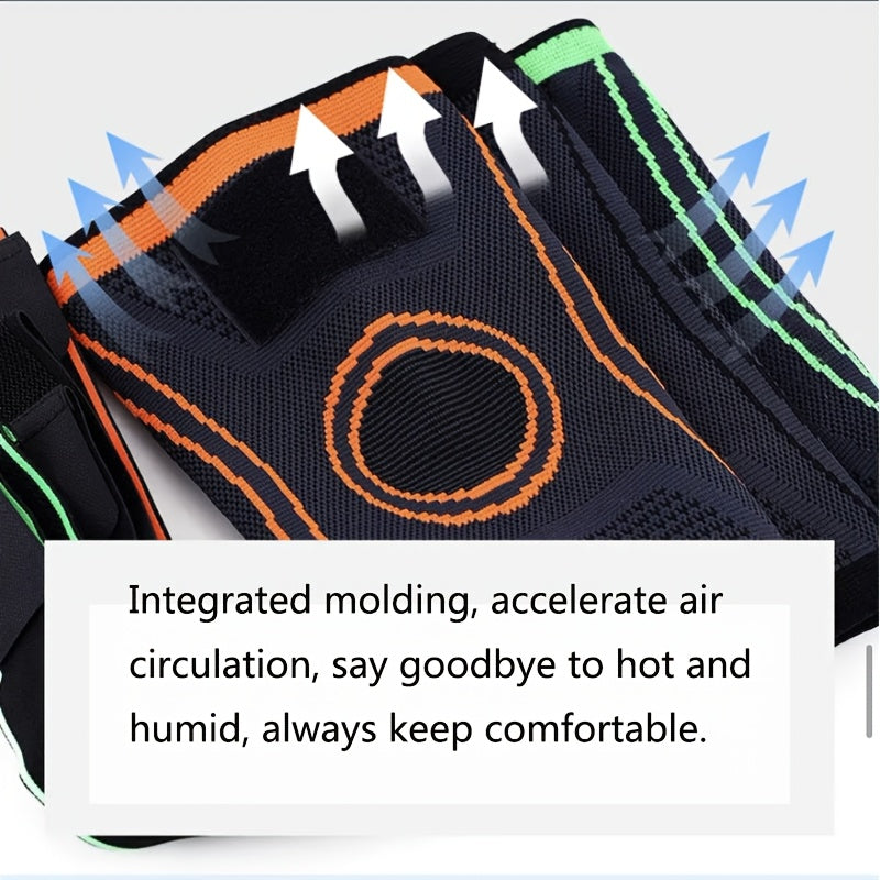 1pc Strap Knee Protector Sports Knee Support Adjustable Compression Breathable Joint Protection Sports Knee Protector Strap Compression Basketball Running, Knee Compression with Gel