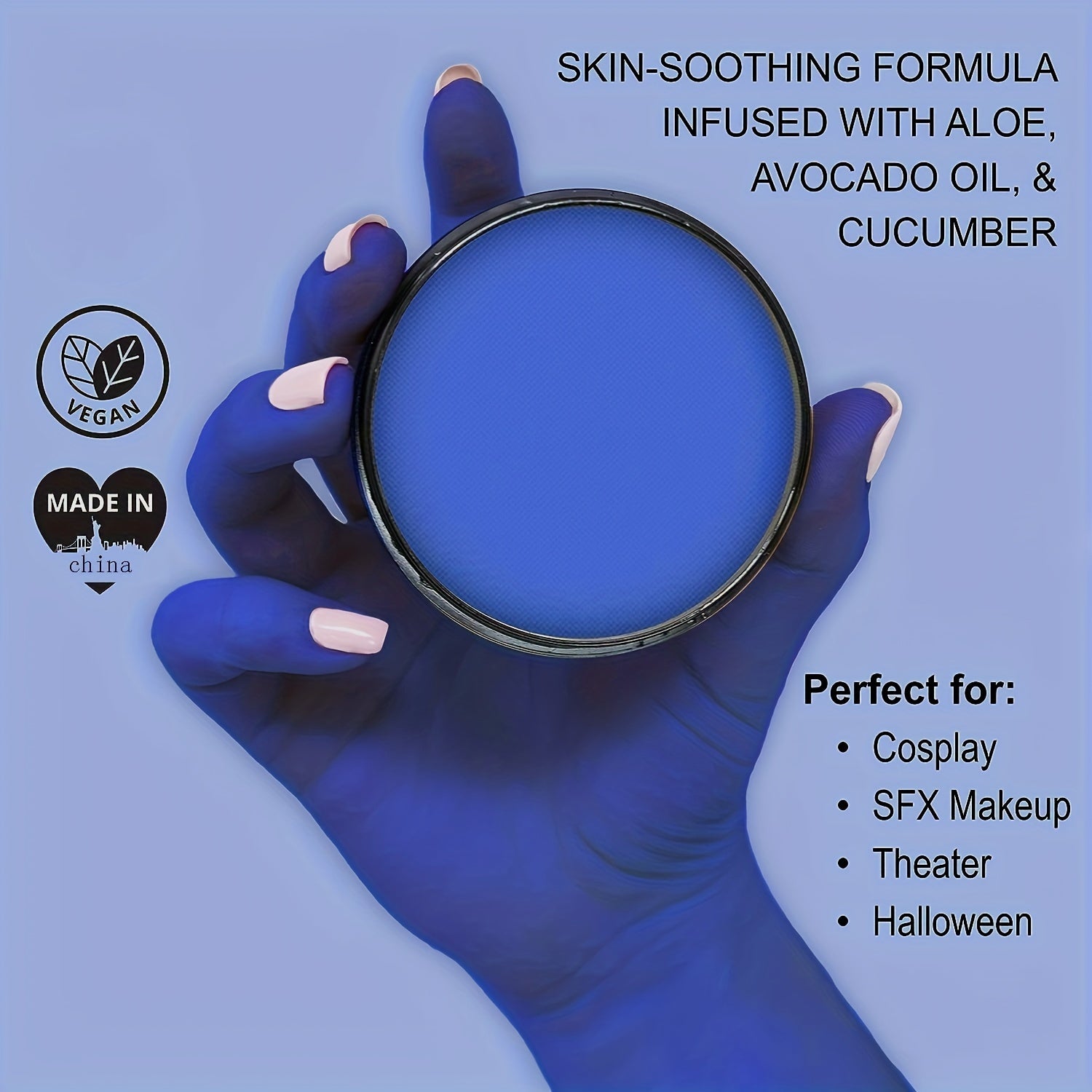 Perfect For Stage & Screen Performances, Face & Body Paint, Special Effects, Beauty, Cosplay & Halloween Makeup Water Activated Face Paint & Body Paint