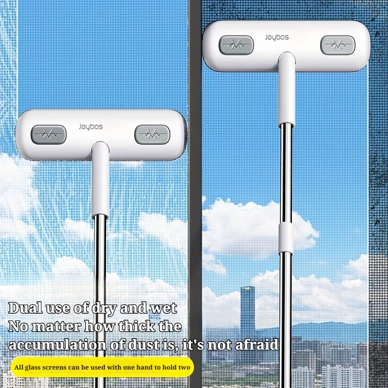 [Magical Window Cleaning Brush] Extendable Magical Window Cleaning Brush, Reusable Pet Hair Removal Tool | Screen Cleaning Brush, Home Door and Window Cleaning Supplies, Halloween/Christmas Gifts