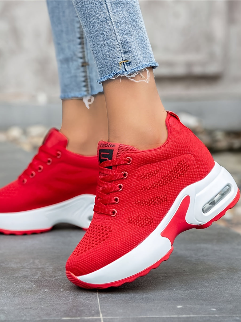 KOWAYI Women's Lightweight Breathable Mesh Low-Top Sneakers - Summer Casual Shoes with Cushioned Comfort, Black & White Accents for Walking, Errands & Casual Attire, Sporty Lifestyle Shoes | Modern Sneakers | Breathable Mesh