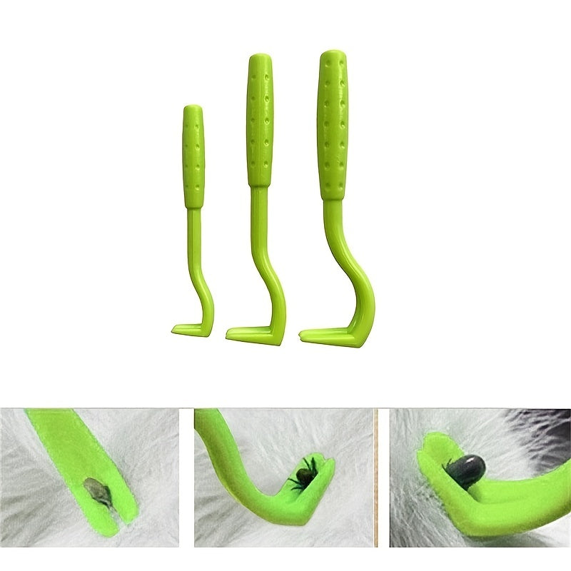 Pain-Free Tick Removal Tool For Dogs And Cats - Plastic Tick Puller And Grabber For Entire Head And Body