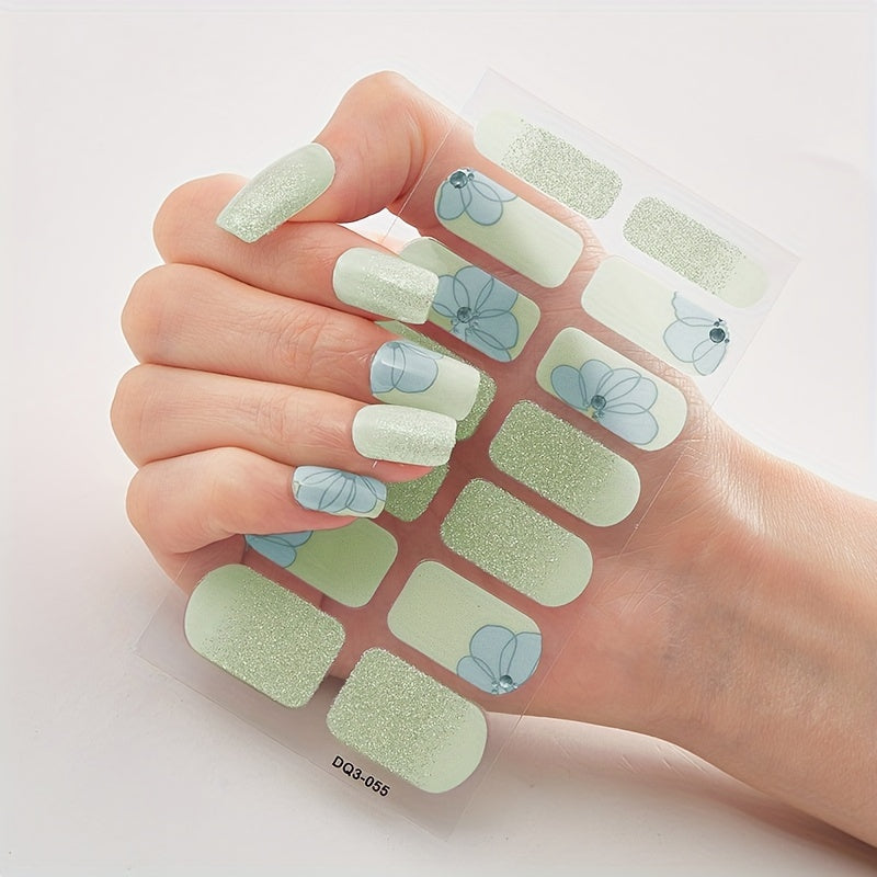 Full Nail Stickers, Elegant Full Wrap Nail Stickers, Self-adhesive Nail Decals For Women