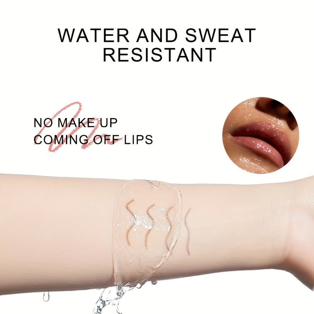 12-color Waterproof Matte Lip Liner, Long-lasting, Non-fading, Non-stick Cup, Not Easy To Take Off Makeup, Valentine's Day Gifts