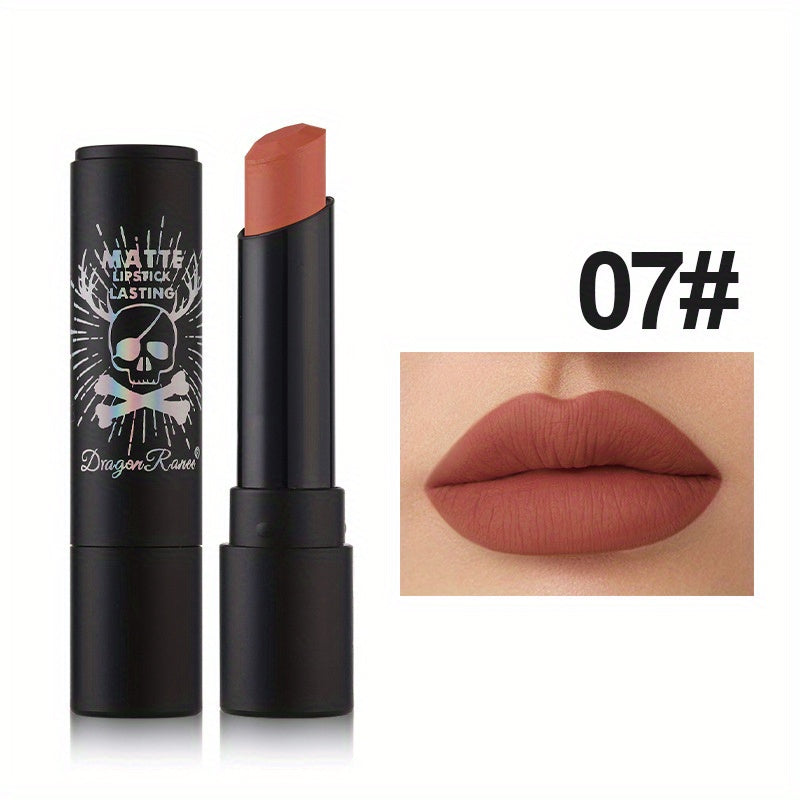 Punk Cool Matte Lipstick - Dark Purple, Chocolate, And Black Tones - Perfect For Halloween And Costume Makeup For Mother's Day Gifts For Music Festival