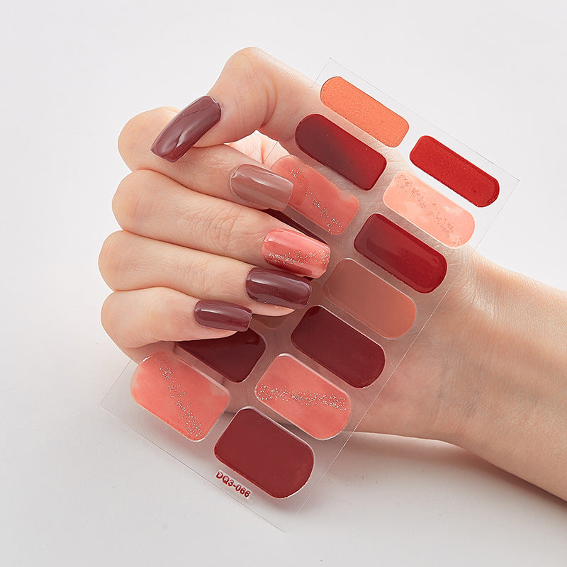 Full Nail Stickers, Elegant Full Wrap Nail Stickers, Self-adhesive Nail Decals For Women