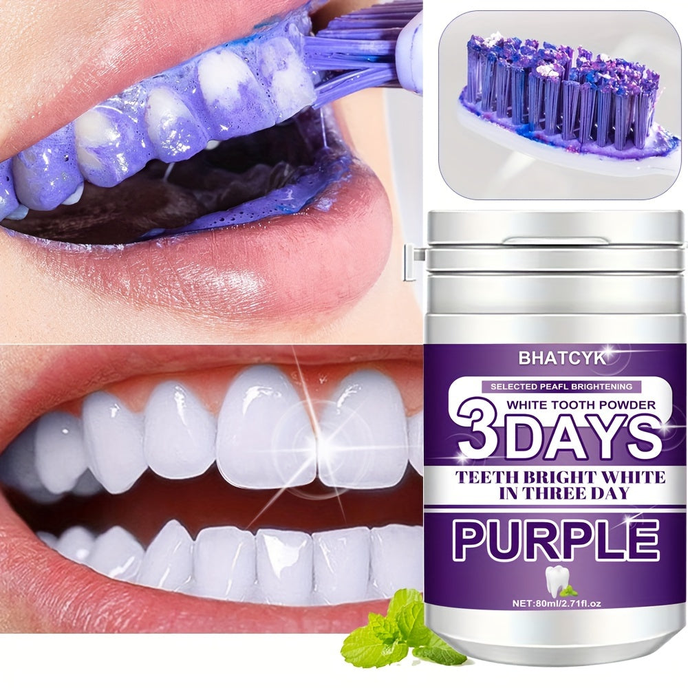 1pc Purple Teeth Cleaning Powder, Teeth Polishing Tooth Deep Cleaning Powder,Tooth Cleaning Powder For Daily Life