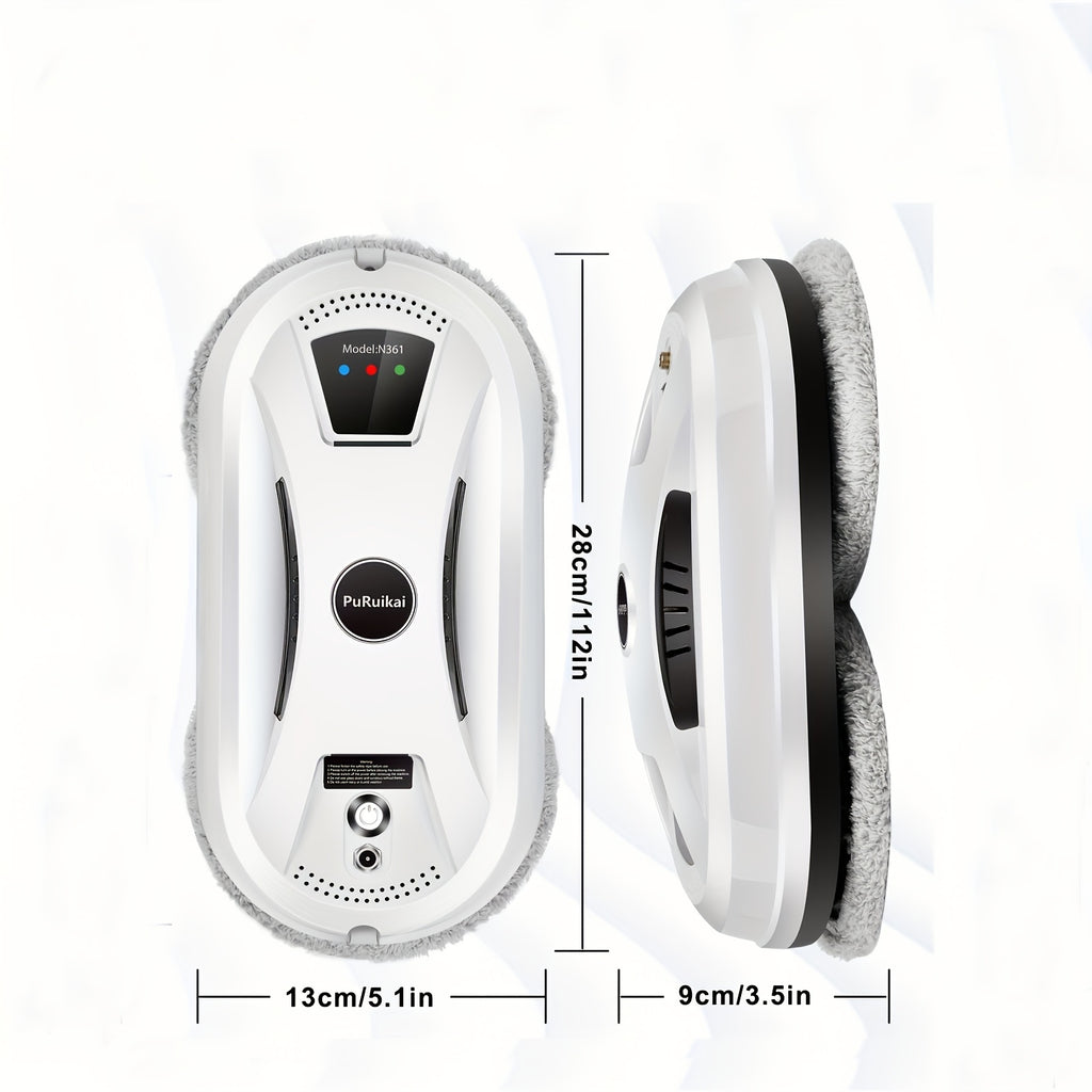 Local Warehouse Ultra-Thin Automatic Window Cleaning Robot PuRuiKai for Room Glass Cleaning