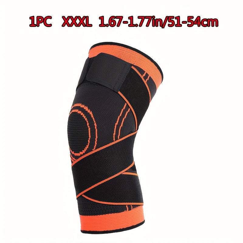 1pc Strap Knee Protector Sports Knee Support Adjustable Compression Breathable Joint Protection Sports Knee Protector Strap Compression Basketball Running, Knee Compression with Gel
