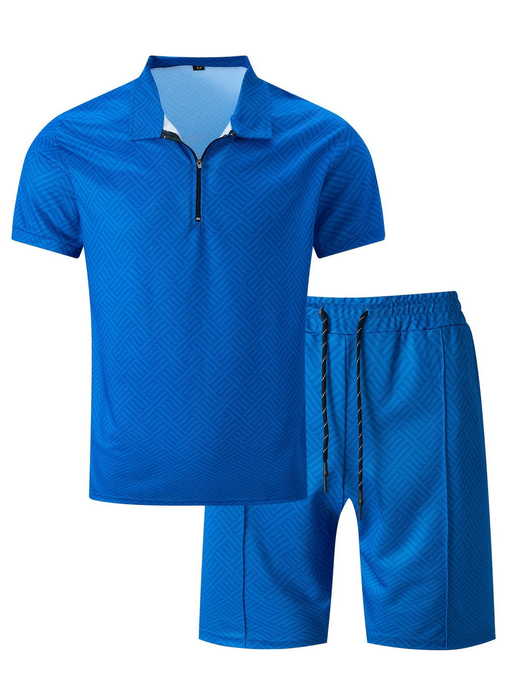 Men's T-shirt short sleeve + shorts casual sports suit blue