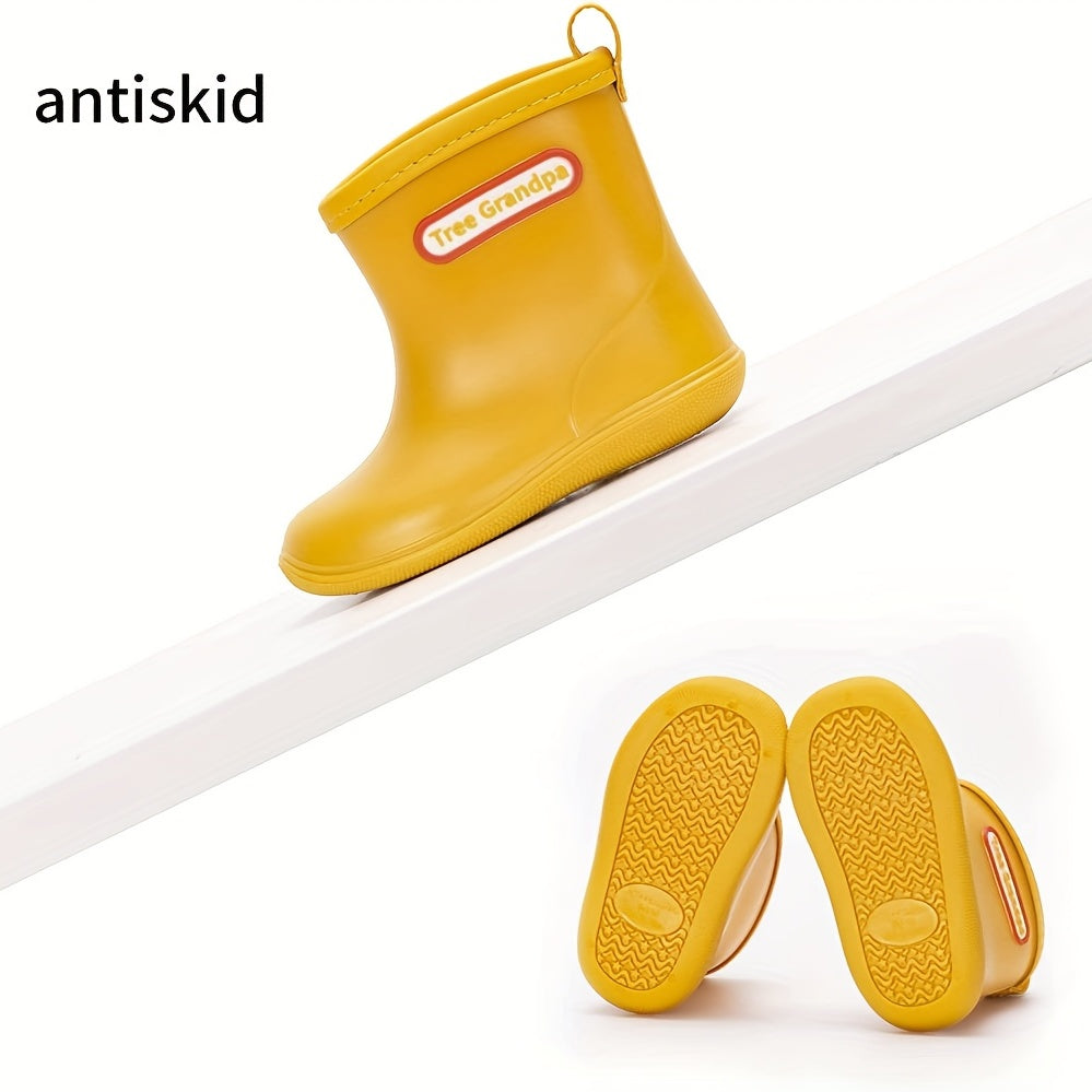 Toddler Baby Boys Rain Boots, Non-slip Soft Bottom Lightweight Shoes For Rainy Day