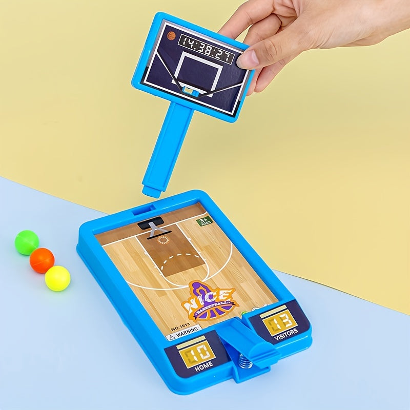 Mini Tabletop Shooting Device, Finger Catapult Basketball Machine, Parent-child Interactive Toy, Children's Birthday Gift, Kids Gift, Train Focus Ability, Simulated Basketball Court Decoration