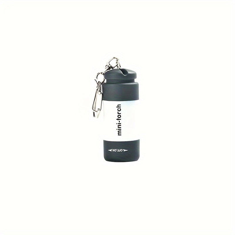 USB Rechargeable Portable Flashlight Keychain Mini Torch Camping Ultra Bright Lamp Outdoor Supplies,  Travel Flashlight, Mini Lantern, Compact Design, Hikers, Outdoor Enthusiasts