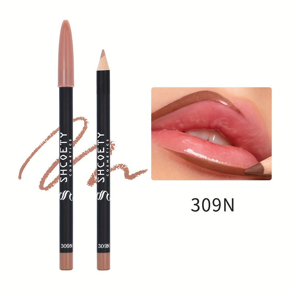 12-color Waterproof Matte Lip Liner, Long-lasting, Non-fading, Non-stick Cup, Not Easy To Take Off Makeup, Valentine's Day Gifts