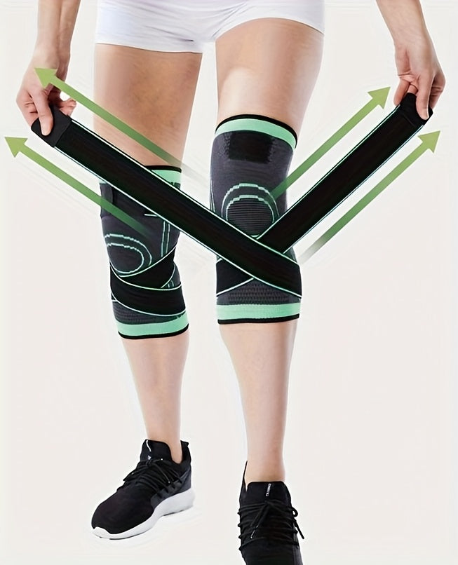 1pc Strap Knee Protector Sports Knee Support Adjustable Compression Breathable Joint Protection Sports Knee Protector Strap Compression Basketball Running, Knee Compression with Gel