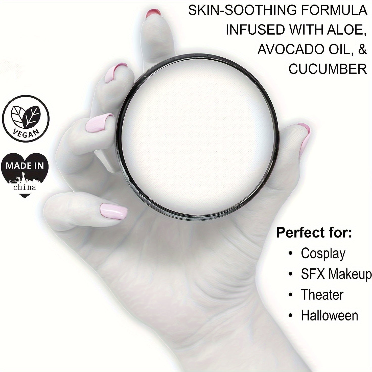 Perfect For Stage & Screen Performances, Face & Body Paint, Special Effects, Beauty, Cosplay & Halloween Makeup Water Activated Face Paint & Body Paint