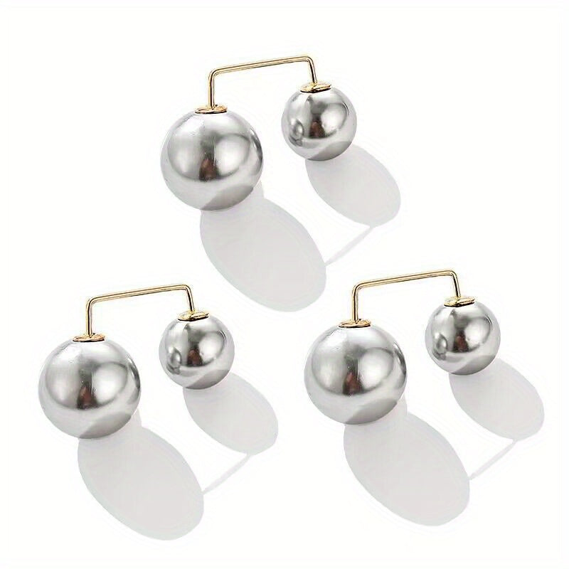 1/3pcs Waist Brooch Tightening Waistband Faux Pearl Pin Buckles Clothes Skirt Waist Pin Pants Buckle Brooches