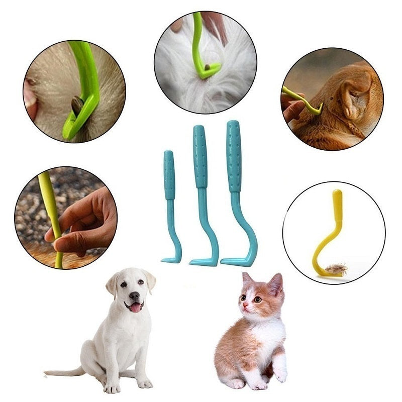 Pain-Free Tick Removal Tool For Dogs And Cats - Plastic Tick Puller And Grabber For Entire Head And Body