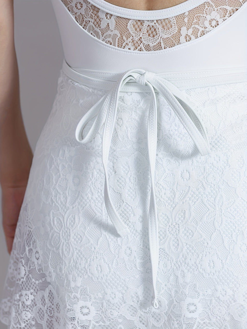 Women's Elegant Black Ballet Wrap Skirts - Semi-Sheer Lace Dance Skirt Dancewear