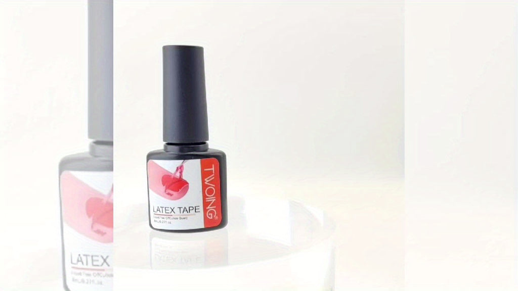 8ml Liquid Latex For Nails, Fast Drying Liquid Latex Nail Polish Barrier Peel Off Latex Tape, Nail Polish Skin Protector Cuticle Guard For Fingers Nail Painting For Various Nail Art, Without acetone