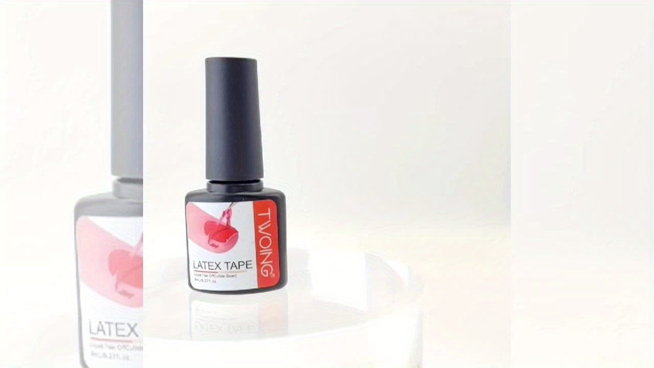 8ml Liquid Latex For Nails, Fast Drying Liquid Latex Nail Polish Barrier Peel Off Latex Tape, Nail Polish Skin Protector Cuticle Guard For Fingers Nail Painting For Various Nail Art, Without acetone