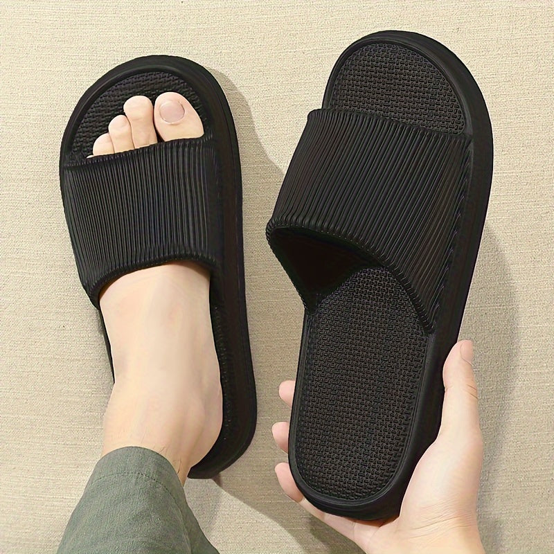 Comfortable EVA Soft Soled Slippers, Non-slip Couple Indoor Home Shower Sandals for Men and Women, Easy to Clean Flip Flops