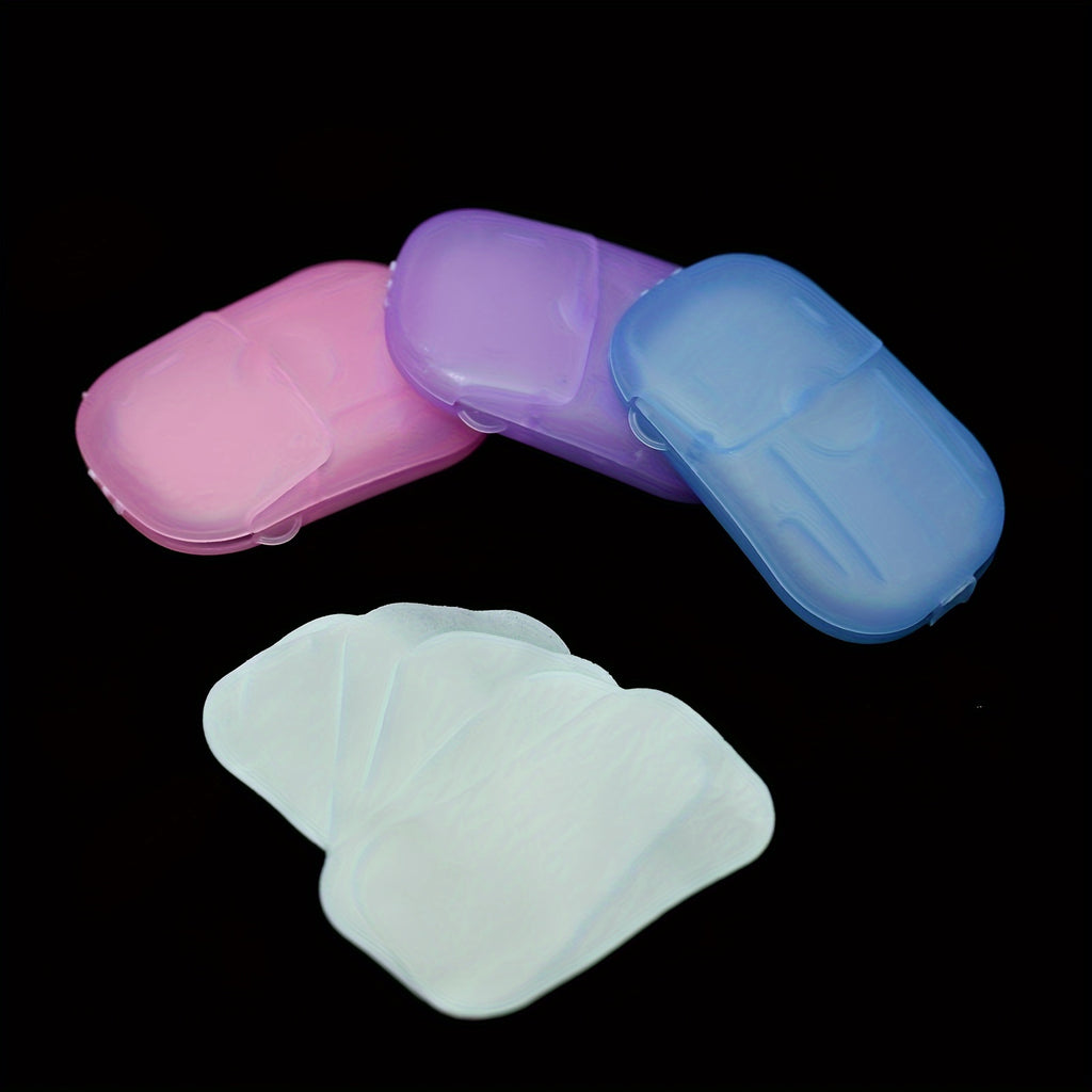 1 Box/4 Boxes, Disposable Soap Bars, Boxed Portable Hand Washing Tablets, Mini Soap Sheets for Travel