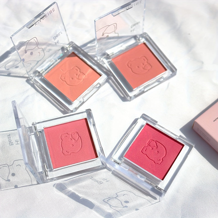 Monochrome Blush, Matte, Pearly Finish, Lifting And Color Correcting Contouring Blush Palette, Long Lasting Waterproof And Sweatproof Rouge Palette, Nude Makeup Tool